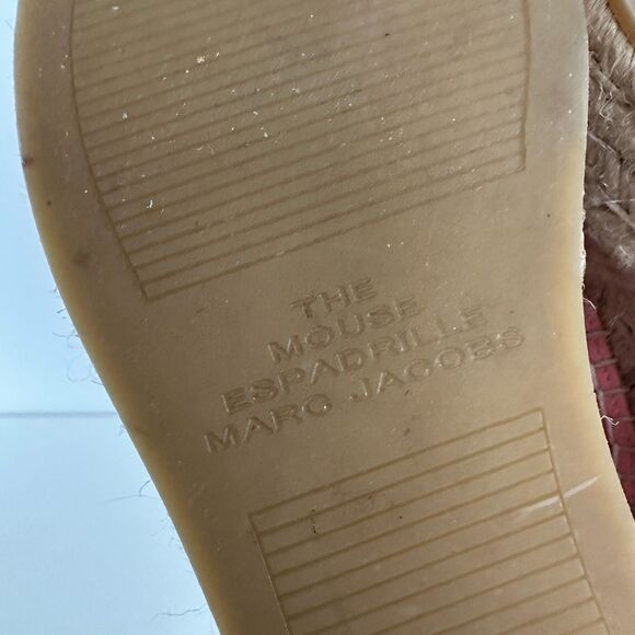 Marc Jacobs The Mouse Espadrille Point Toe Pink Platform Ankle Straps EU 35 US 5 - Picture 8 of 13